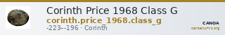 Corinth Price 1968 Class G — CANOA