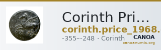 Corinth Price 1968 Group I — CANOA
