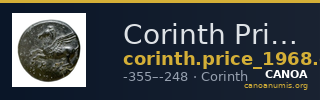 Corinth Price 1968 Group I — CANOA