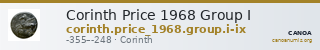 Corinth Price 1968 Group I — CANOA