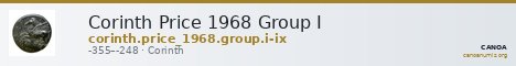 Corinth Price 1968 Group I — CANOA