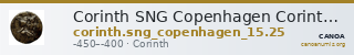Corinth SNG Copenhagen Corinth 25 — CANOA