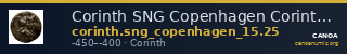 Corinth SNG Copenhagen Corinth 25 — CANOA