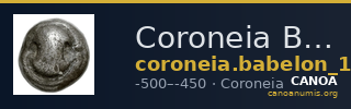 Coroneia Babelon 1907 1330-1331, 1333 — CANOA