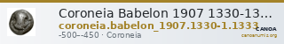Coroneia Babelon 1907 1330-1331, 1333 — CANOA