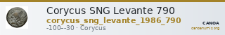 Corycus SNG Levante 790 — CANOA
