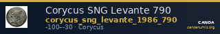 Corycus SNG Levante 790 — CANOA
