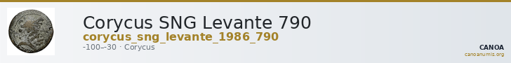 Corycus SNG Levante 790 — CANOA