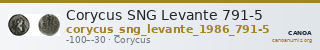 Corycus SNG Levante 791-5 — CANOA