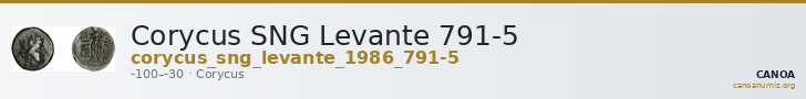 Corycus SNG Levante 791-5 — CANOA