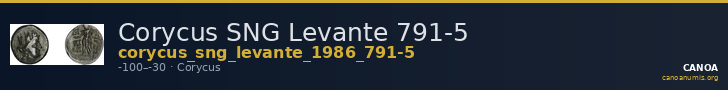 Corycus SNG Levante 791-5 — CANOA