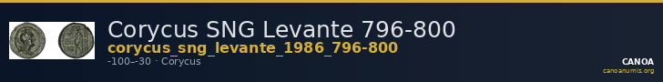 Corycus SNG Levante 796-800 — CANOA