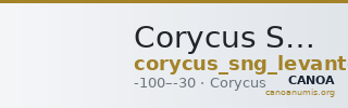 Corycus SNG Levante 801 — CANOA