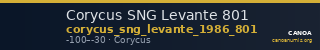 Corycus SNG Levante 801 — CANOA