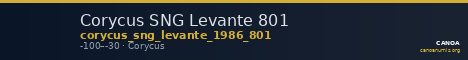 Corycus SNG Levante 801 — CANOA