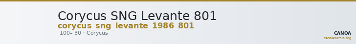 Corycus SNG Levante 801 — CANOA