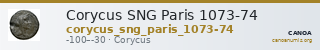 Corycus SNG Paris 1073-74 — CANOA