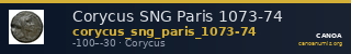 Corycus SNG Paris 1073-74 — CANOA