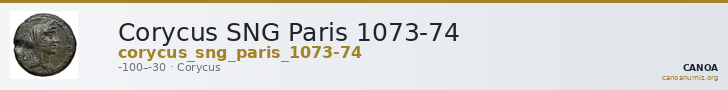 Corycus SNG Paris 1073-74 — CANOA