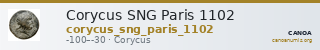 Corycus SNG Paris 1102 — CANOA