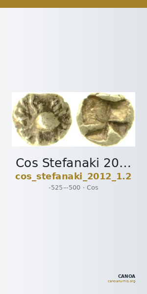 Cos Stefanaki 2012 1.2 (1/48 and 1/96 stater) — CANOA