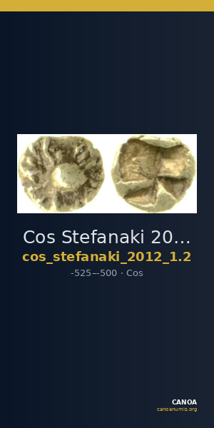 Cos Stefanaki 2012 1.2 (1/48 and 1/96 stater) — CANOA