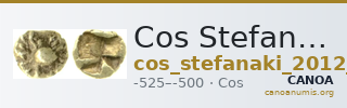 Cos Stefanaki 2012 1.2 (1/48 and 1/96 stater) — CANOA