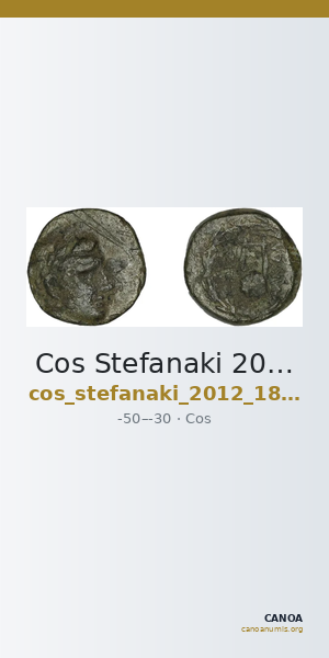 Cos Stefanaki 2012 18.50 — CANOA