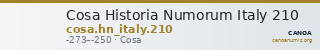 Cosa Historia Numorum Italy 210 — CANOA