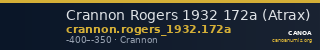 Crannon Rogers 1932 172a (Atrax) — CANOA