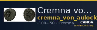 Cremna von Aulock 1979 892-906 — CANOA