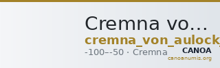 Cremna von Aulock 1979 907 — CANOA