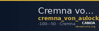 Cremna von Aulock 1979 907 — CANOA