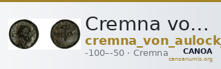 Cremna von Aulock 1979 908 — CANOA