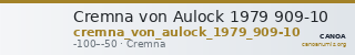Cremna von Aulock 1979 909-10 — CANOA