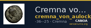 Cremna von Aulock 1979 911-20 — CANOA