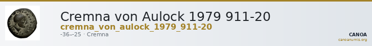 Cremna von Aulock 1979 911-20 — CANOA