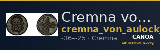 Cremna von Aulock 1979 921-6 — CANOA