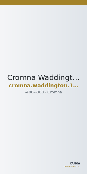 Cromna Waddington 1925 2 — CANOA