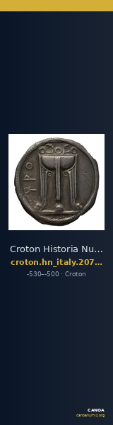 Croton Historia Numorum Italy 2075-83 — CANOA