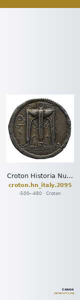 Croton Historia Numorum Italy 2095 — CANOA