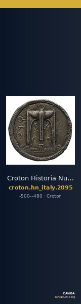 Croton Historia Numorum Italy 2095 — CANOA