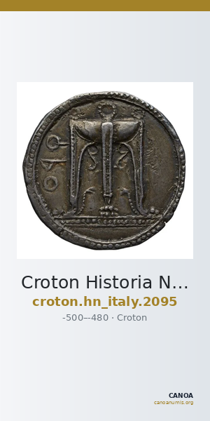 Croton Historia Numorum Italy 2095 — CANOA