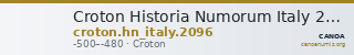 Croton Historia Numorum Italy 2096 — CANOA