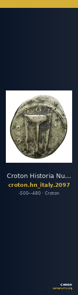 Croton Historia Numorum Italy 2097 — CANOA