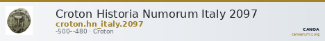 Croton Historia Numorum Italy 2097 — CANOA