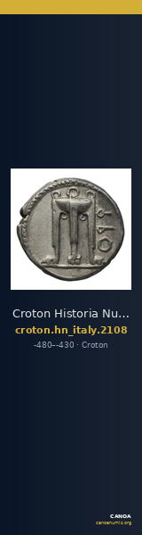 Croton Historia Numorum Italy 2108 — CANOA