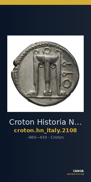 Croton Historia Numorum Italy 2108 — CANOA