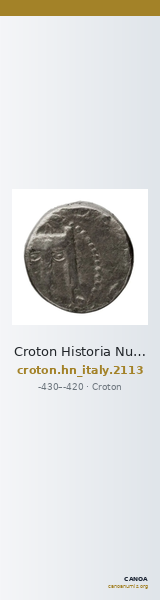 Croton Historia Numorum Italy 2113 — CANOA
