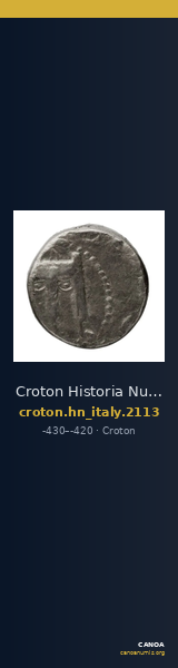 Croton Historia Numorum Italy 2113 — CANOA